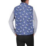 Seagull Pattern Print Design 03 Men's Padded Vest