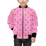 Pancake Pattern Print Design 04 Kids' Boys' Girls' Bomber Jacket