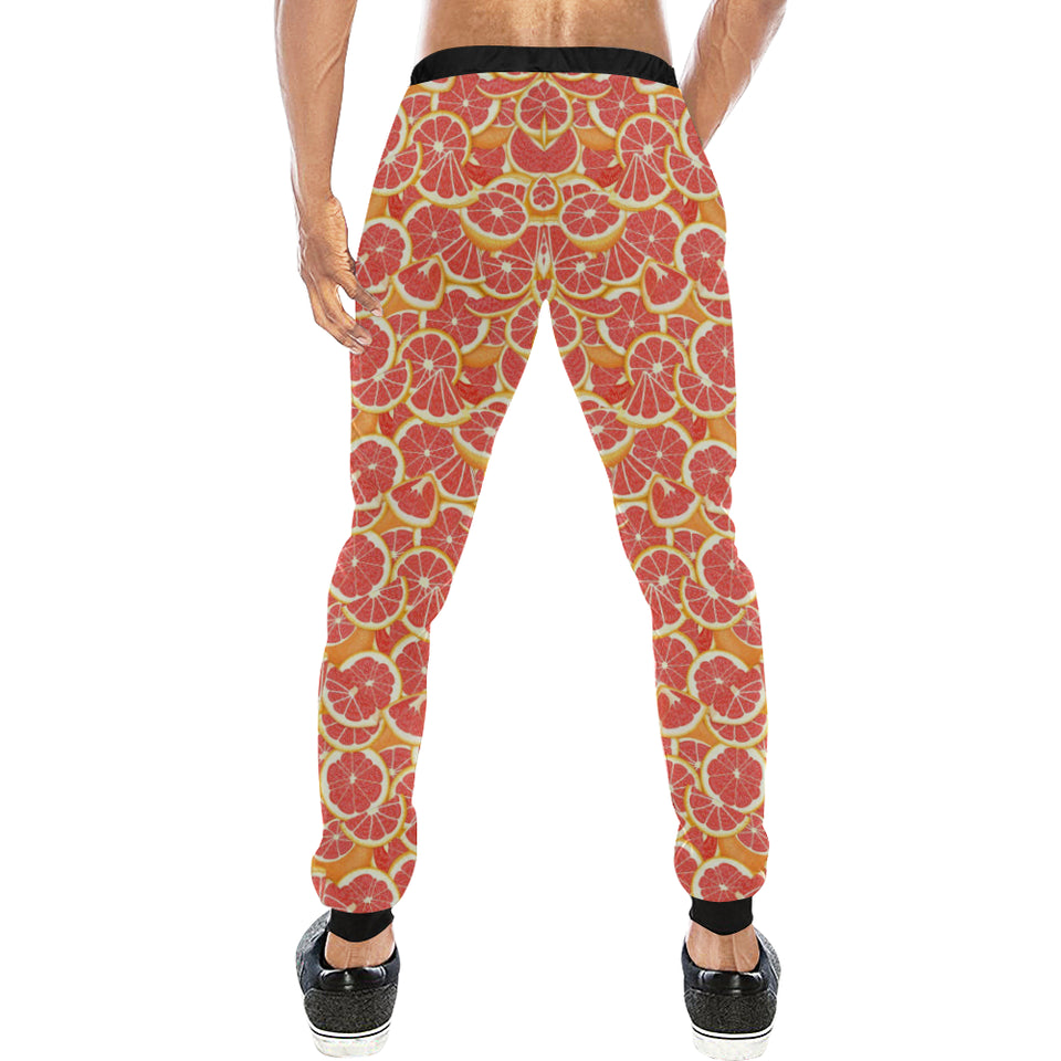 Tropical grapefruit pattern Unisex Casual Sweatpants