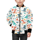 Cute Crocodile Pattern Kids' Boys' Girls' Bomber Jacket