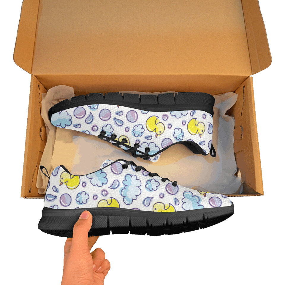 Duck Toy Pattern Print Design 01 Men's Breathable Sneakers ( Model 055)