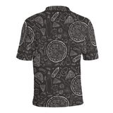 Pizza pattern Men's All Over Print Polo Shirt