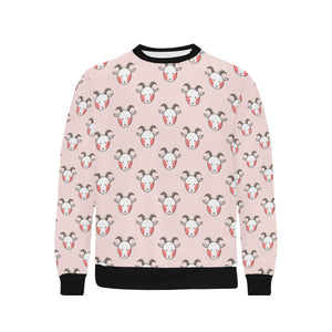 Cute goat pattern Men's Crew Neck Sweatshirt
