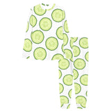 Cucumber slices pattern Women's All Over Print Pajama Set