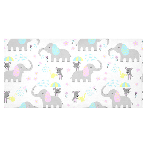 Cute elephant mouse pattern Tablecloth
