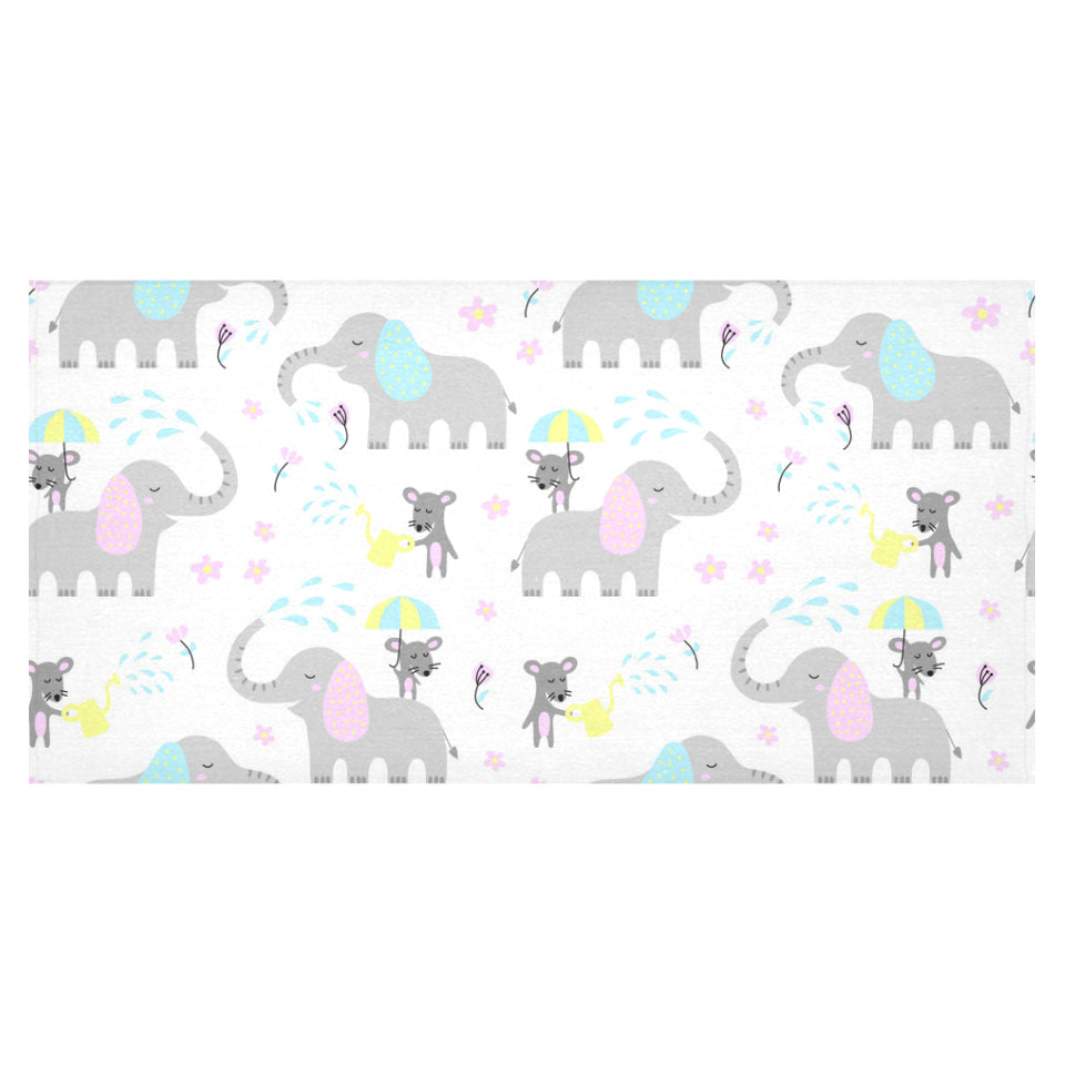 Cute elephant mouse pattern Tablecloth