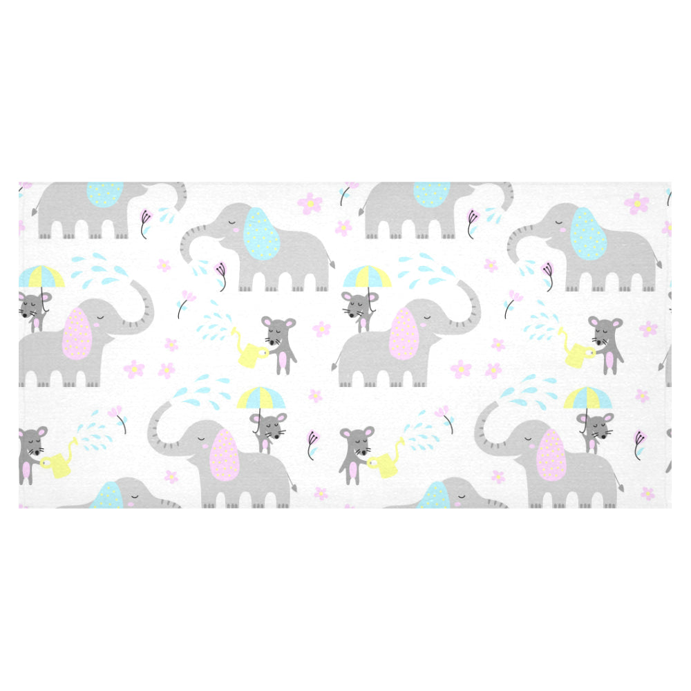 Cute elephant mouse pattern Tablecloth