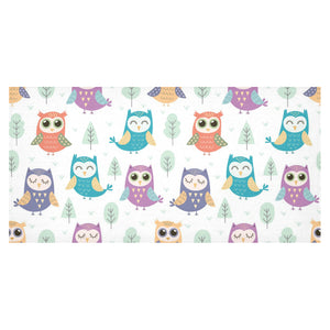 Cute owl pattern Tablecloth