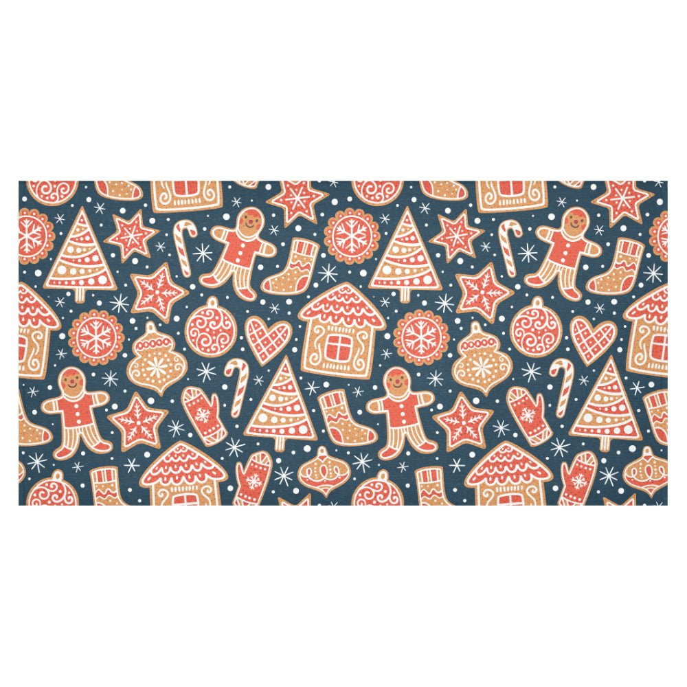 Christmas gingerbread cookie pattern Tablecloth