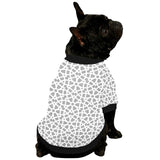 arabic gray pattern All Over Print Pet Dog Round Neck Fuzzy Shirt
