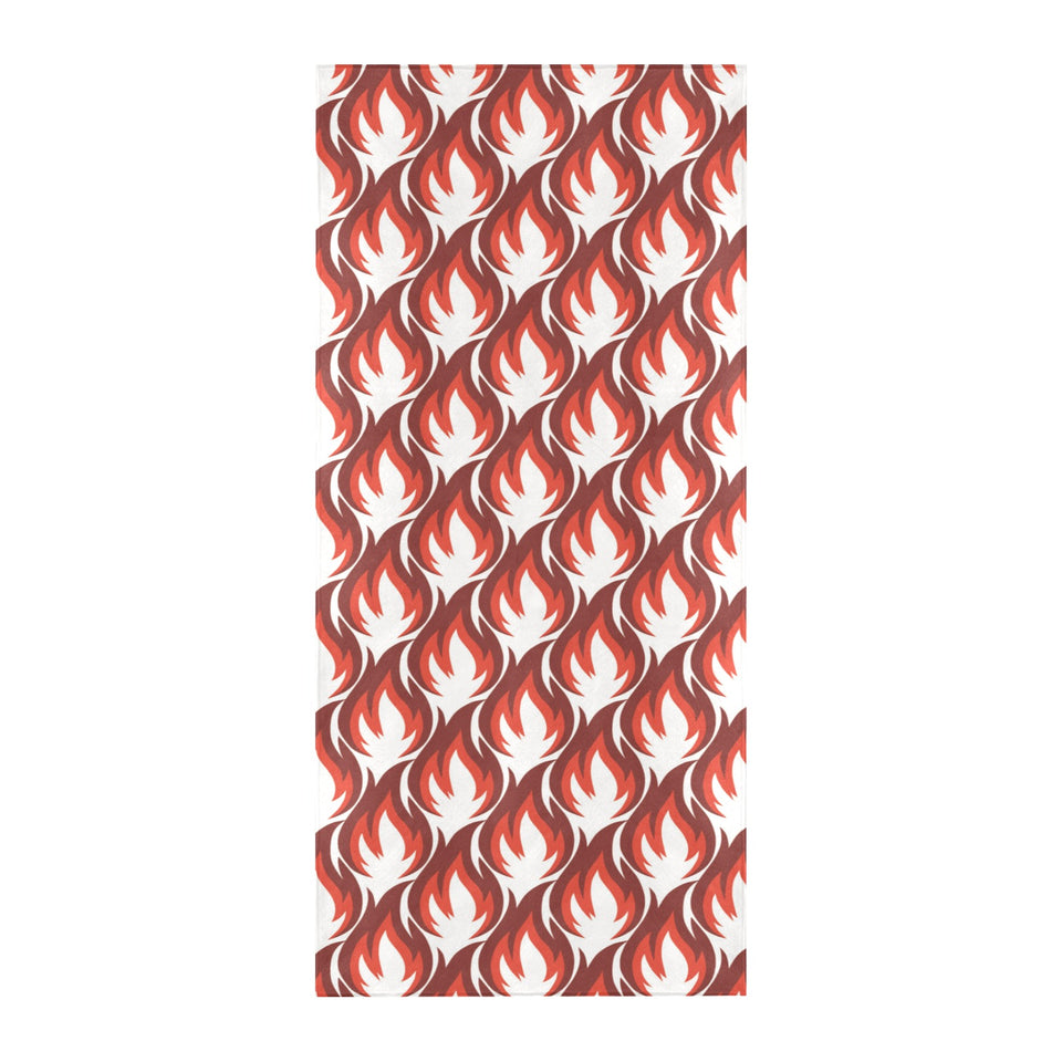 Fire flame symbol design pattern Beach Towel