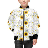 beautiful sunflowers pattern Kids' Boys' Girls' Bomber Jacket