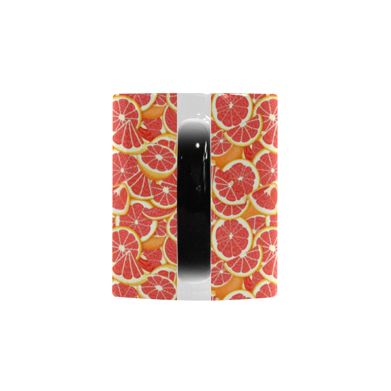 Tropical grapefruit pattern Morphing Mug Heat Changing Mug