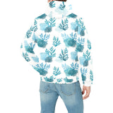 Coral Reef Pattern Print Design 04 Men's Padded Hooded Jacket