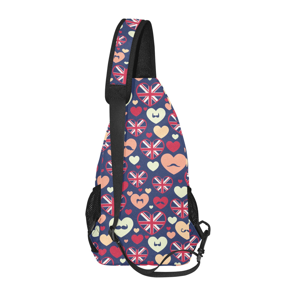 British Pattern Print Design 02 All Over Print Chest Bag