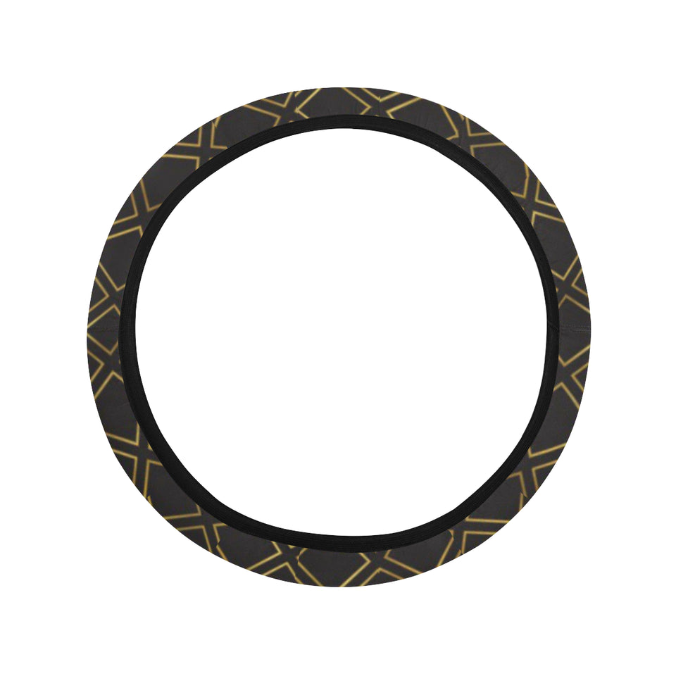 Casino Cards Suits Pattern Print Design 01 Car Steering Wheel Cover