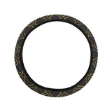 Casino Cards Suits Pattern Print Design 01 Car Steering Wheel Cover