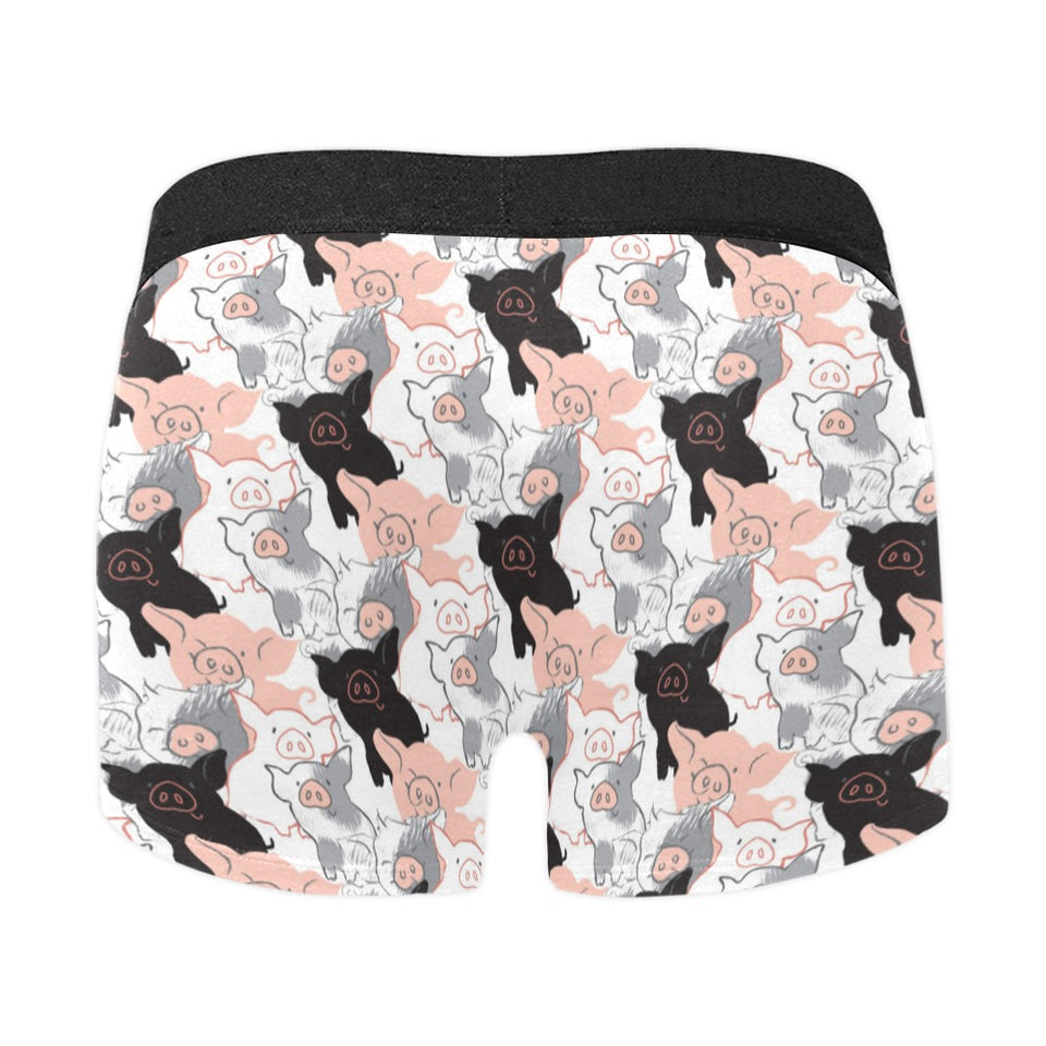 Pig Pattern Print Design 05 Men's All Over Print Boxer Briefs Men's Underwear