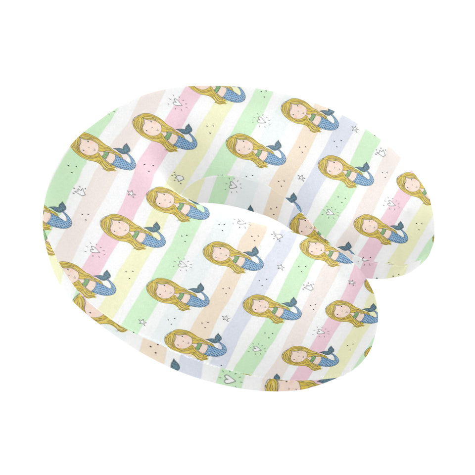 Cute hand drawn mermaid U-Shaped Travel Neck Pillow