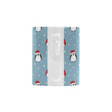 Cute penguin christmas snow pattern Classical White Mug (Fulfilled In US)