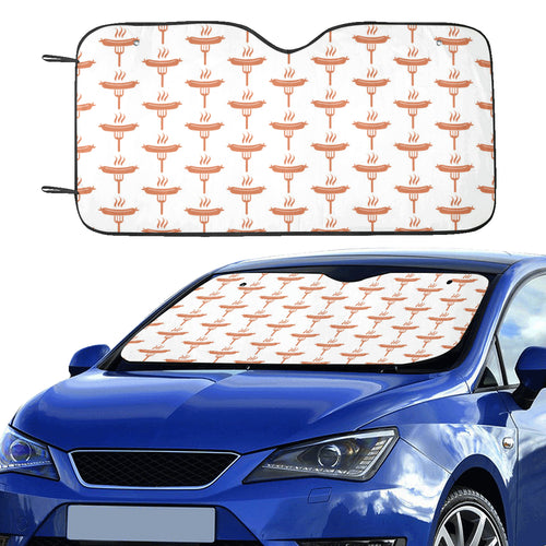 Sausage Pattern Print Design 05 Car Sun Shade