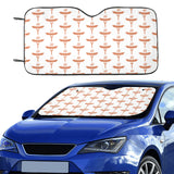 Sausage Pattern Print Design 05 Car Sun Shade