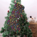 Music Notes Pattern Print Design 02 Christmas Stocking
