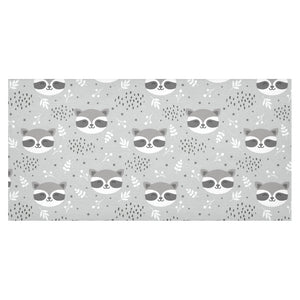 Cute raccoons leaves dot Tablecloth