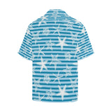 Starfish blue blackground Men's All Over Print Hawaiian Shirt