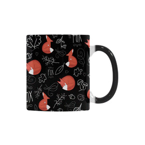 fox sleeping fox pattern Morphing Mug Heat Changing Mug