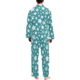 Vintage star pattern Men's Long Pajama Set