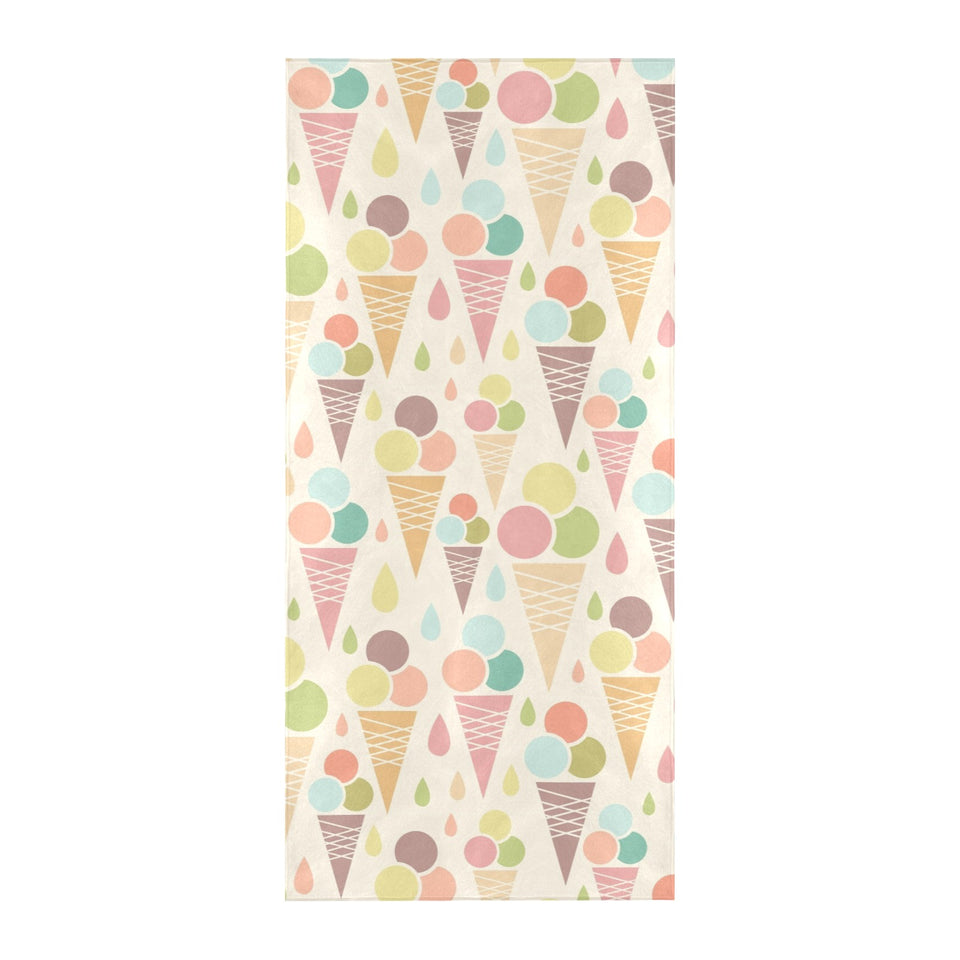 Ice cream cone pattern Beach Towel