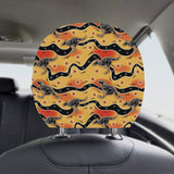 Kangaroo Australian aboriginal art pattern Car Headrest Cover