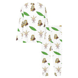 Color hand drawn cacao pattern Women's All Over Print Pajama Set