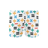 Math Pattern Print Design 05 Men's Swimming Trunks