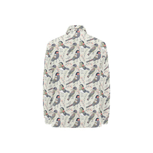 Pigeon Pattern Print Design 04 Women's Long Sleeve Polo Shirt