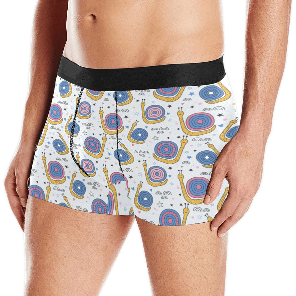 Snail Pattern Print Design 05 Men's All Over Print Boxer Briefs Men's Underwear