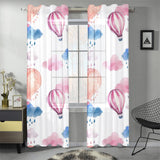 Watercolor air balloon cloud pattern Gauze Curtain