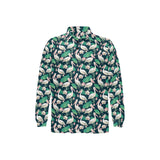 Pelican Pattern Print Design 03 Men's Long Sleeve Polo Shirt