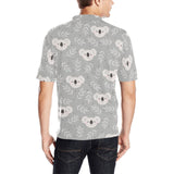 Cute koala leaves pattern Men's All Over Print Polo Shirt
