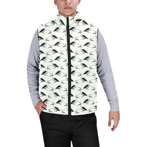 Pelican Pattern Print Design 02 Men's Padded Vest