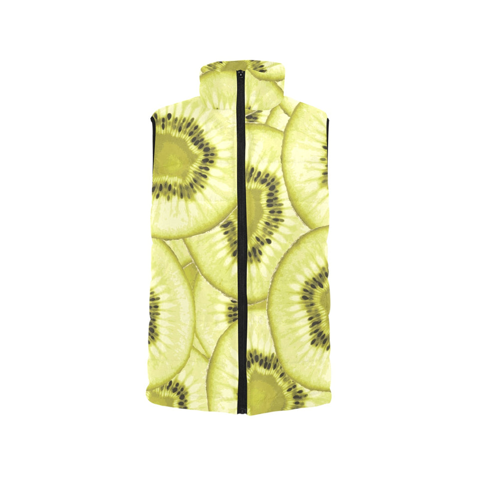 Sliced kiwi pattern Women's Padded Vest