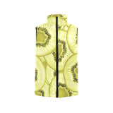 Sliced kiwi pattern Women's Padded Vest