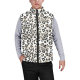 Leopard skin print pattern Men's Padded Vest