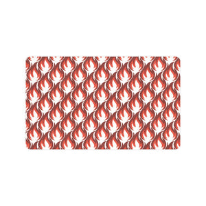 Fire flame symbol design pattern Doormat