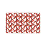 Fire flame symbol design pattern Doormat