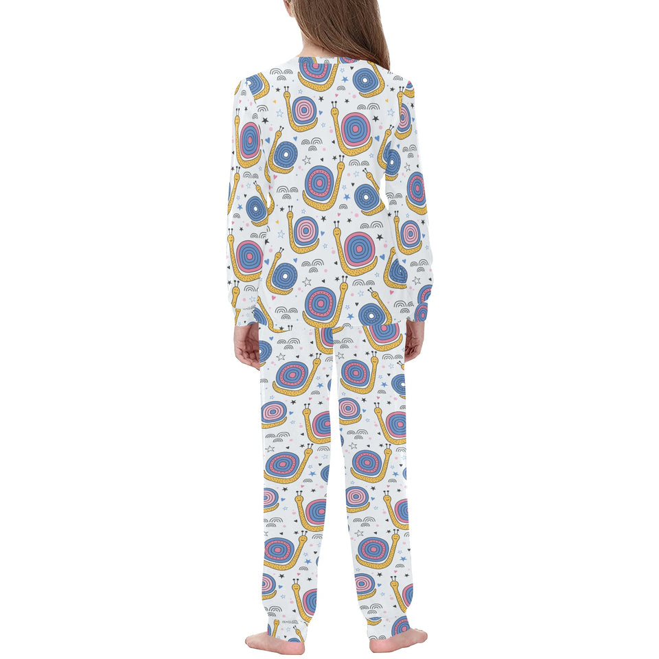 Snail Pattern Print Design 05 Kids' Boys' Girls' All Over Print Pajama Set