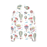 Hot air balloon pattern Kids' Boys' Girls' Padded Hooded Jacket