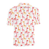 Giraffe Pattern Print Design 03 Men's All Over Print Polo Shirt