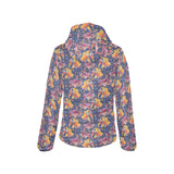 Goldfish Pattern Print Design 05 Women's Padded Hooded Jacket